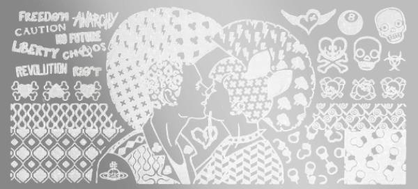 GNBLab Nail Art Stamping DER-23