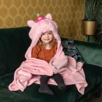 Actual product image Cozy Noxxiez Noxxiez Fleece Blanket - Unicorn