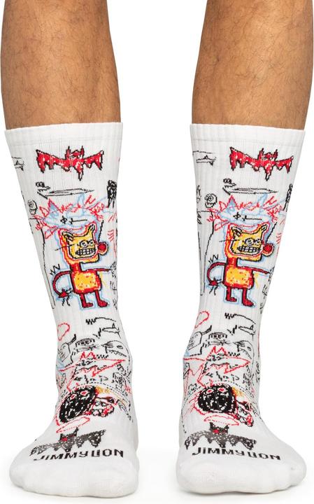 Actual product image Jimmy Lion football socks athletic basquiat batman (41 - 46)