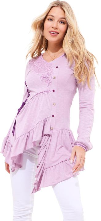 Actual product image Joe Browns Frilly Embroidered V-Neck Tunic (40)