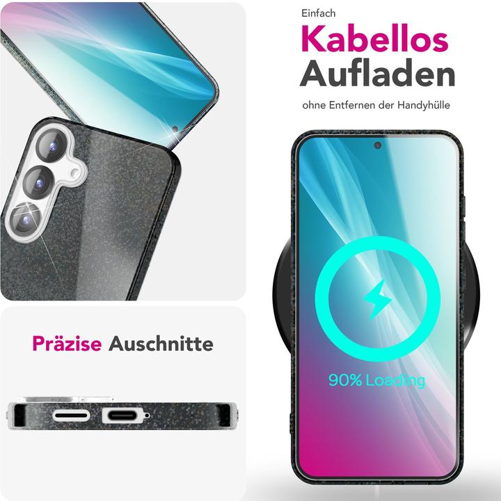 Produktbild Nalia ShinePop - Stabile Glänzende Glitzer Hülle - Glamour Glitter Cover (Samsung Galaxy S25)