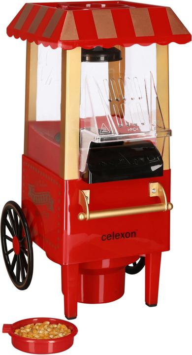 Actual product image Celexon CinePop CP500 popcorn machine in retro look fairground design incl. measuring cup for dosing