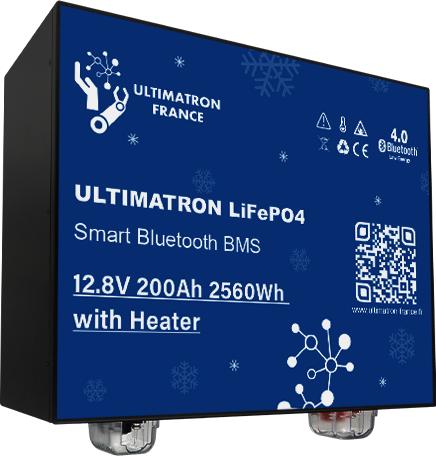 Immagine prodotto Ultimatron Batteria sottosella POLAR LiFePO4 ULM-12V-200Ah (riscaldatore) (12 V, 200 Ah)