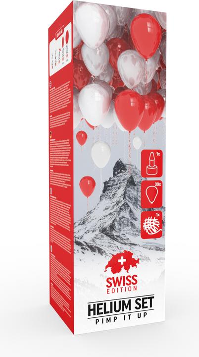 Pimp It Up Helium-Set Swiss Edition Rot/Weiss
