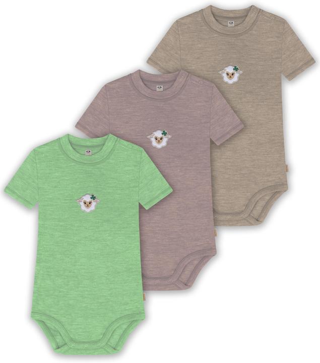 Normani 3er Set Baby Merino Kurzarmbody „Tihoi" - 9323