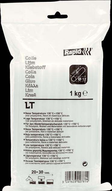 Rapid LT glue sticks Ø12x190mm 1.0 kg, bag