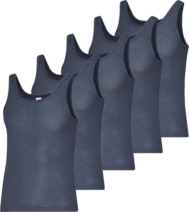 Actual product image ESGE 5 pack - fine rib striped undershirt (M)