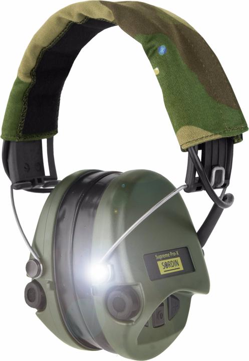 Image du produit Sordin Supreme Pro X LED avec bandeau camo et coussinets en gel (1 x)