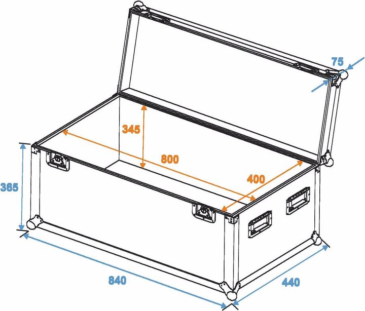 Actual product image Roadinger Universal case professional 80x40x40cm (Universal)