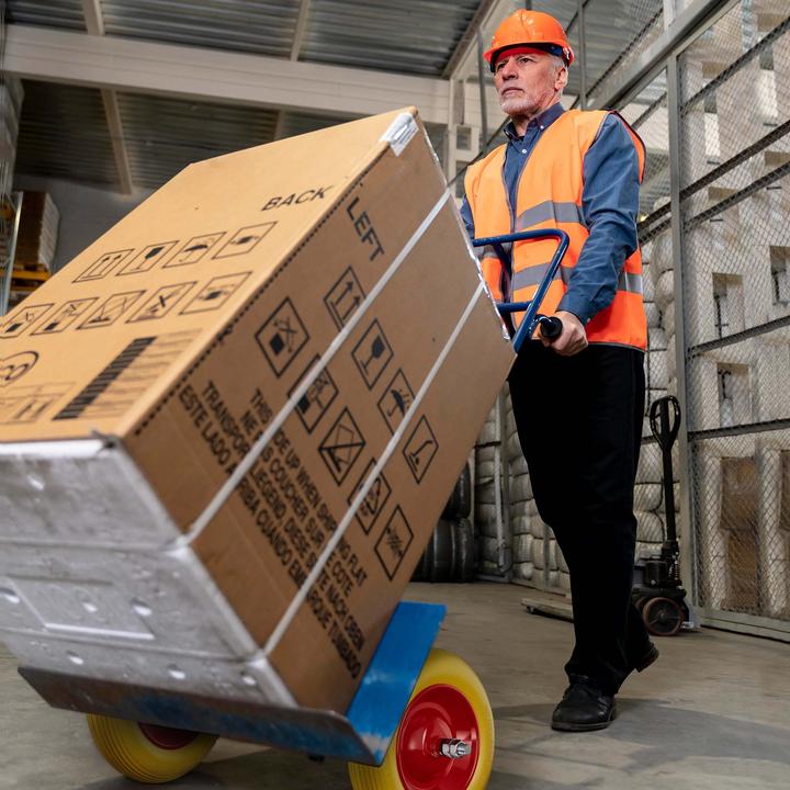 Produktbild Wiltec Schubkarren PU Rad 3.50-8 Vollgummi Polyurethan Reifen pannensicher