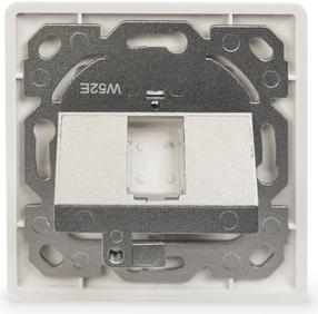 Produktbild Assmann Digitus Leerdose für Keystone Module, Rahmen 80x80 mm + Zentralplatte 50x50 mm, RJ-45, -20 - 70 °C
