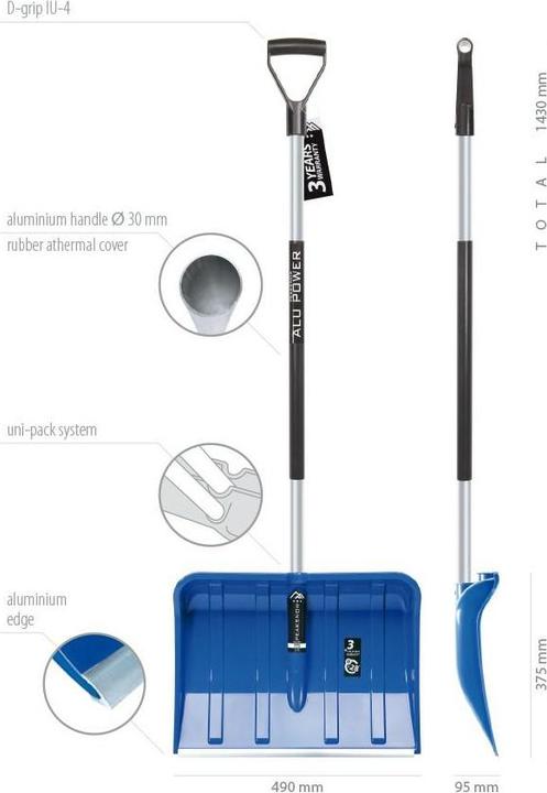 Image du produit Prosperplast Alpin Snow Shade 2 Puits en aluminium. Bleu