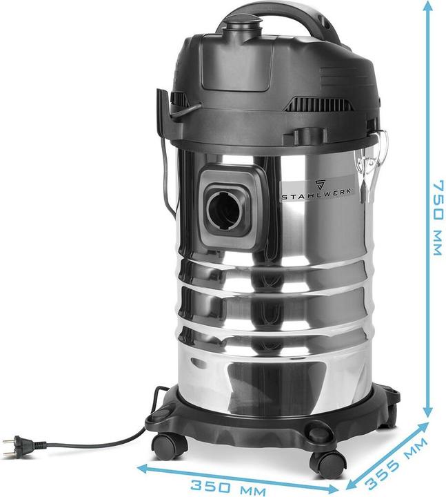 Produktbild Stahlwerk Staubsauger VC-1635 ST mit 1.600 W Leistung und 35 l Edelstahlbehälter (Nass-Trockensauger)