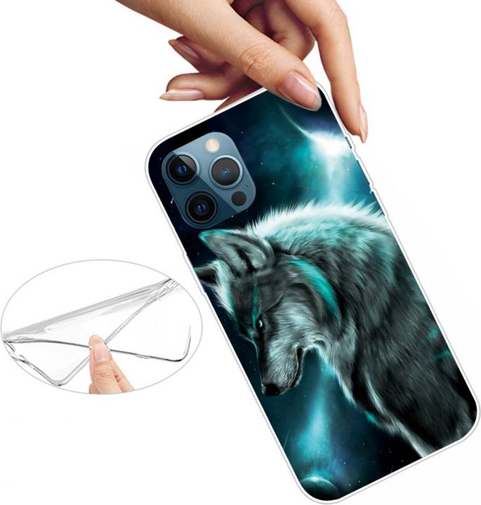 Actual product image Ueli Express iPhone 14 Pro Max Super Slim Rubber Case Wolf (Apple iPhone 14 Pro Max)