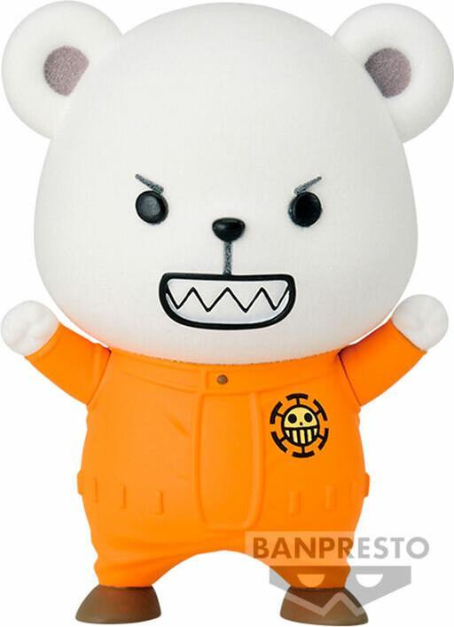 Actual product image Banpresto One Piece - Fluffy Puffy - Chopper & Bepo - Bepo - Statue 7cm