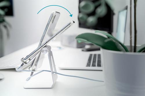 Actual product image Assmann Digitus Aluminum Smartphone Stand, Mobile phone/Smartphone, Passive holder, Desk, Silver