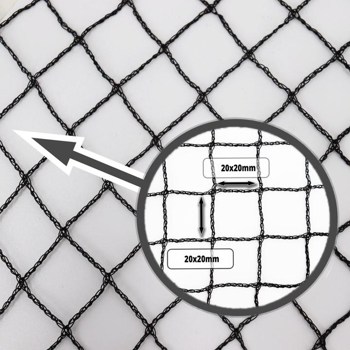 Immagine prodotto Aquagart Teichnetz 16m x 6m schwarz Fischteichnetz Laubnetz Netz Vogelschutznetz robust