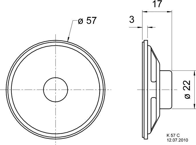 Immagine prodotto Visaton Altoparlante full-range K 57 C, 8 Ohm
