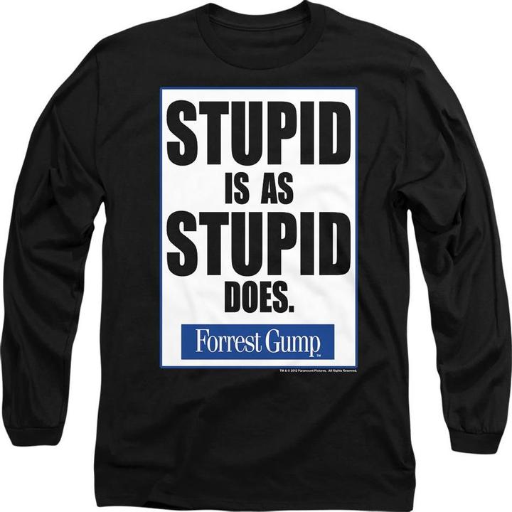 Forrest Gump Stupid Is TShirt (L)