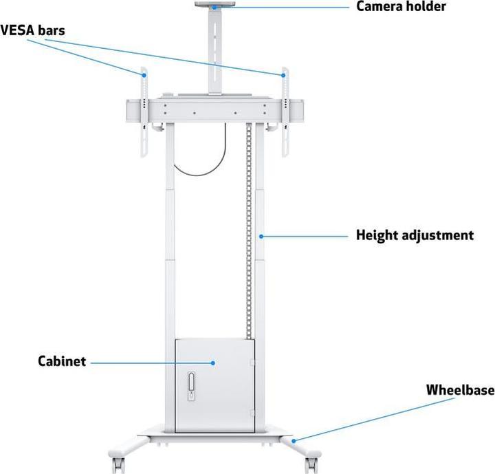 Produktbild Multibrackets Mobile Lift Pro Light (Universal, 86", 120 kg)