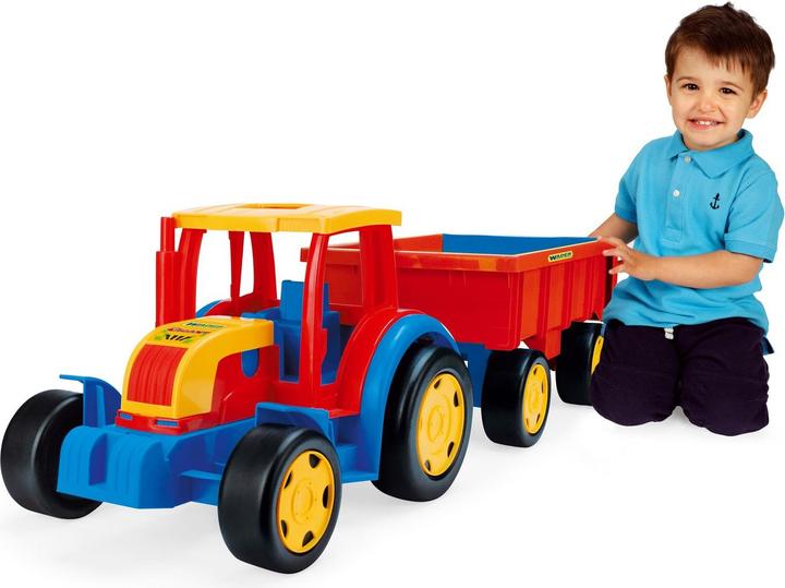 Wader Giant tractor with trailer, 102 cm