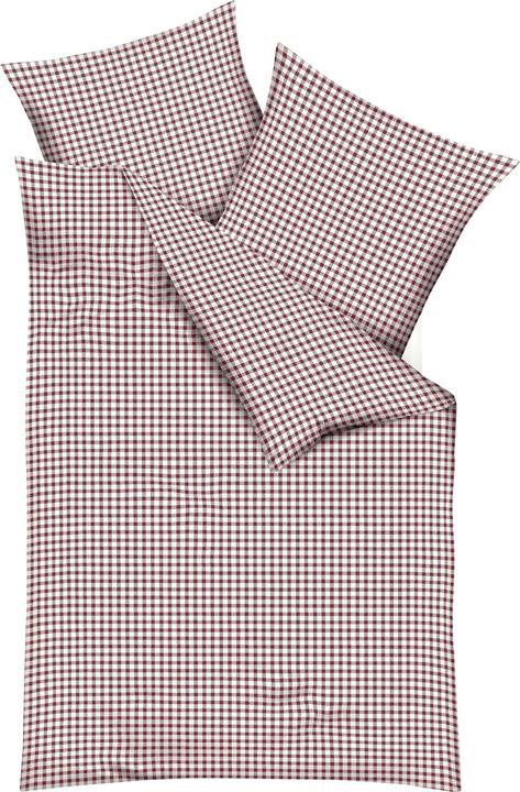 Produktbild Kaeppel Biber Bettwäsche Vichy Karo rot (Duvetbezug, 155x220 cm (80x80 cm))