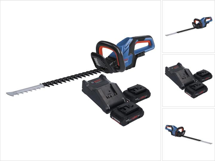 Image du produit Bosch Professional Bosch GHE 18V-60 Professional Taille-haies sans fil 18 V 60 cm Brushless + 2x batterie ProCORE 4,0 (Taille-haies sans fil)