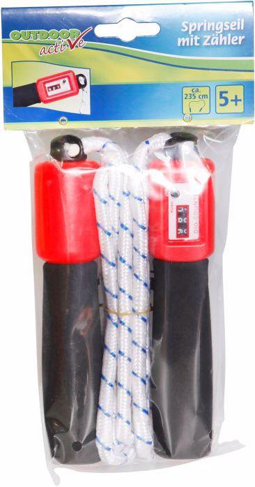 Actual product image Outdoor Active OA skipping rope with counter, L.235cm, red (235 cm)