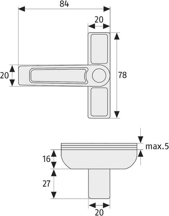 Immagine prodotto Abus Fenster-Zusatzschloss 2510