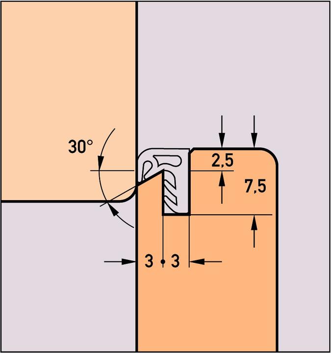 Actual product image Deventer Sealing profiles S 8016