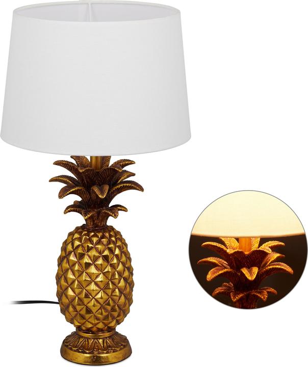 Actual product image Relaxdays Table lamp pineapple (E27)