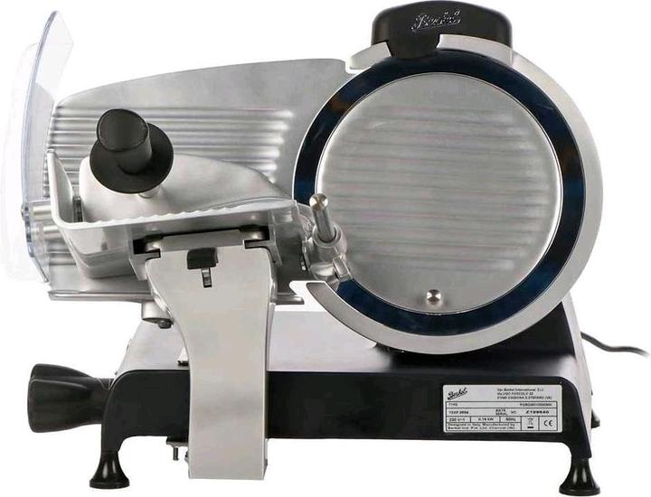 Actual product image Berkel Red Line 250 matt black slicer with 250 mm steel blade