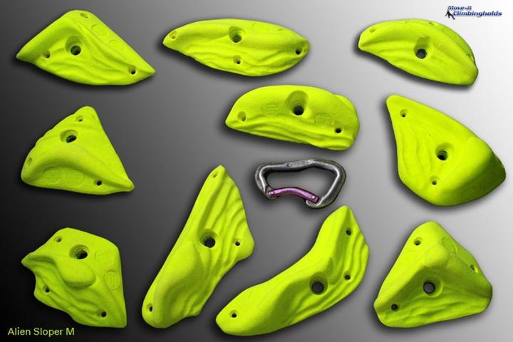 Move It Climbingholds Alien Sloper M Klettergriffe-Set (Neon Pink)