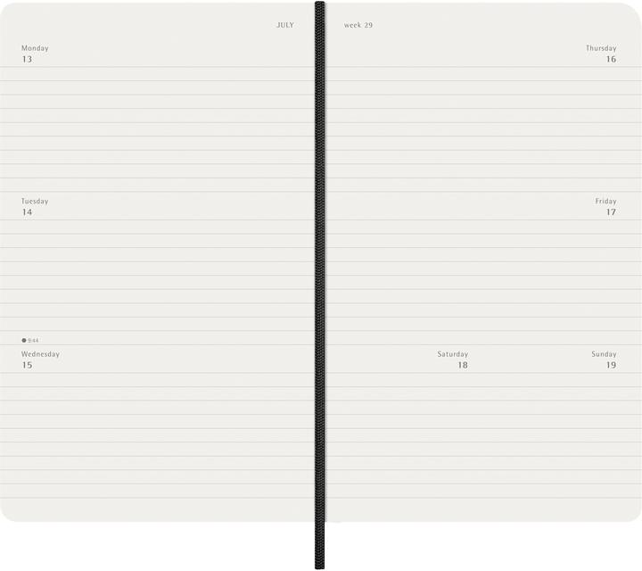 Actual product image Moleskine WOKA 2026 HOR LG SC Swrz (130 x 210 mm, English)