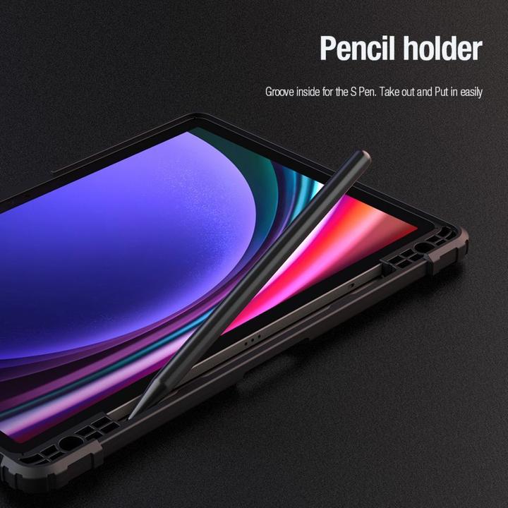 Produktbild Nillkin Bumper Leather Case Pro Hülle für Samsung Galaxy Tab S9 – Schwarz (Galaxy Tab S9)