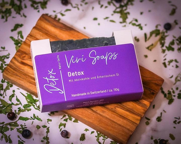 Produktbild Vivi Soaps Detox - Aktivkohle Seife (Hartseife)