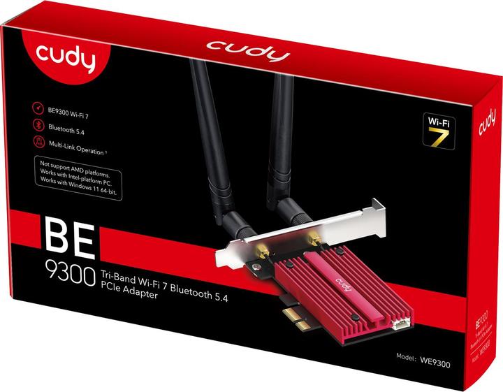Immagine prodotto Cudy Adattatore PCI Express BE9300 Wi-Fi 7 (PCI-E x1)