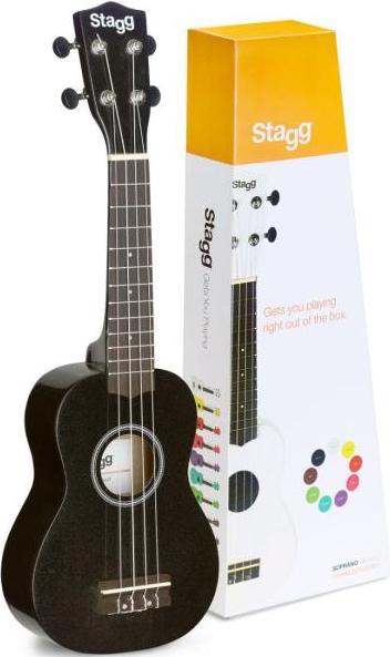 Produktbild Stagg US-NIGHT Sopran Ukulele mit Tasche mit Wandhalter (Sopran, Soprano)