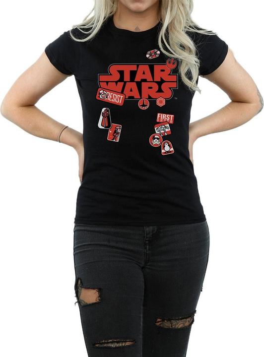 Image du produit Star Wars - T-shirt THE LAST JEDI BADGES - Femme (L)