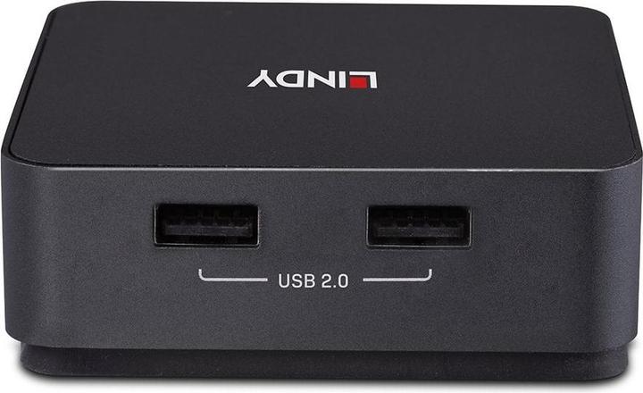 Actual product image Lindy 2 Port Type C,Dual HDMI 4K60 KVM Switch
