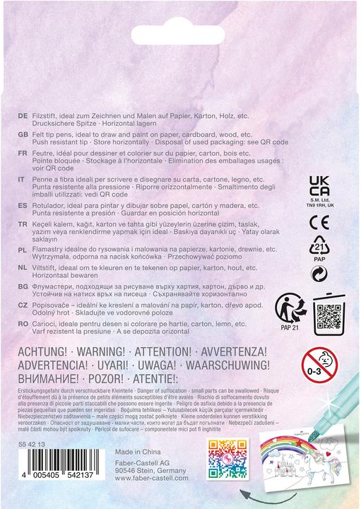 Actual product image Faber-Castell Fibre pen Unicorn Special Edition (Sorted, 10 x)