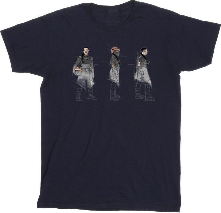 Actual product image Star Wars Mens The Book Of Boba Fett Fennec Painted Concept T-Shirt (XXL)