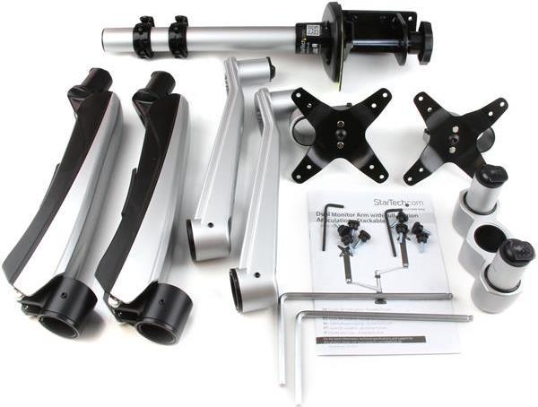 Actual product image StarTech Dual Monitor Mount - Stackable (Table, 30")