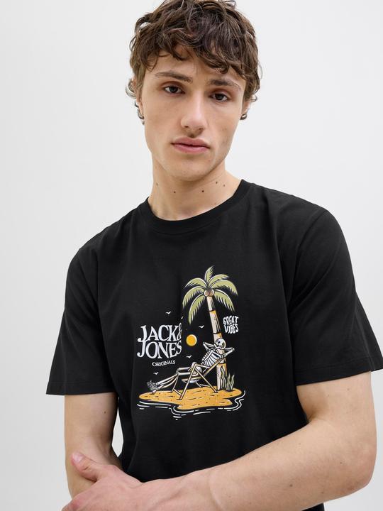 Produktbild Jack & Jones Gedruckt Rundhalsausschnitt T-shirt T-shirt (M)