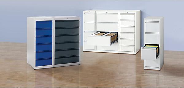 Mauser Hanging file cabinet, handle strips (43.5 x 60 x 135 cm)