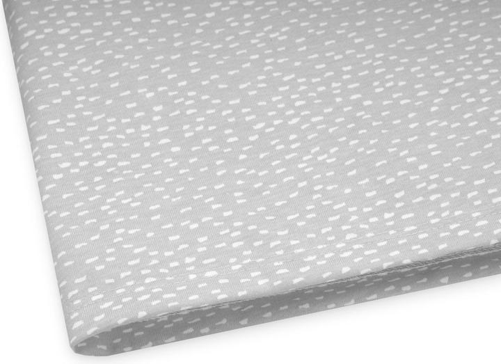 Julius Zöllner Coperta in jersey Loop Comfy per fasciatoio Softy, Tiny Squares Grigio (85 x 75 cm)