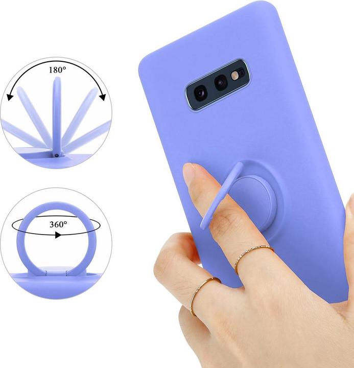 Actual product image Cadorabo Bumper TPU Liquid Ring Silicone Case (Samsung Galaxy S10e)
