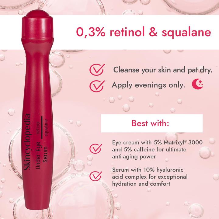 Produktbild Skincyclopedia Roll-on Under-Eye Serum With Retinol And Squalane (Roll-on, 15 ml, Tag + Nacht)