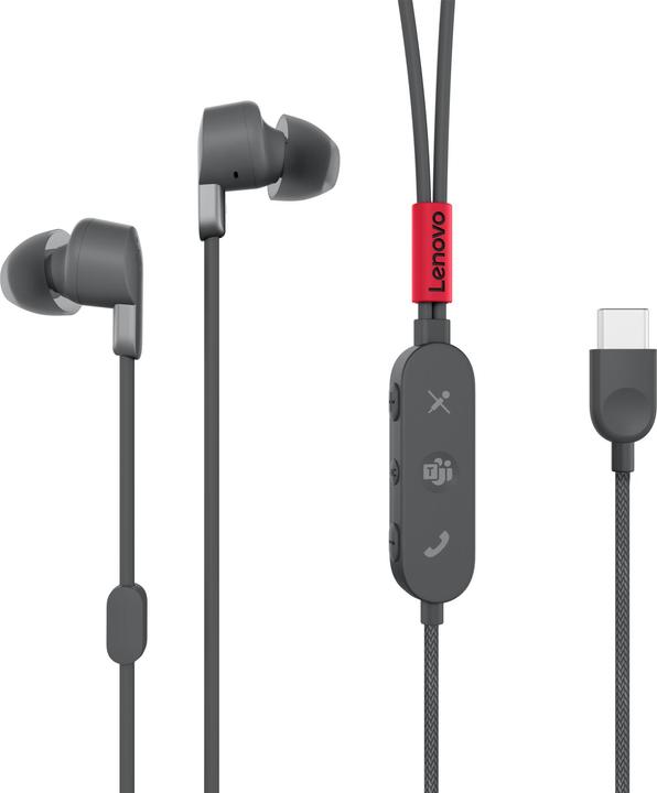 Actual product image Lenovo Accessories Go USB-C ANC In-Ear Headphone (ANC, Cable)