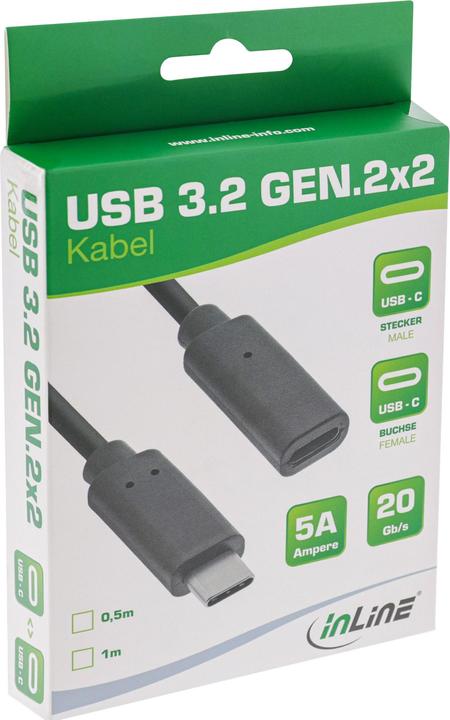 Actual product image InLine USB 3.2 cable (0.50 m, USB 3.2)